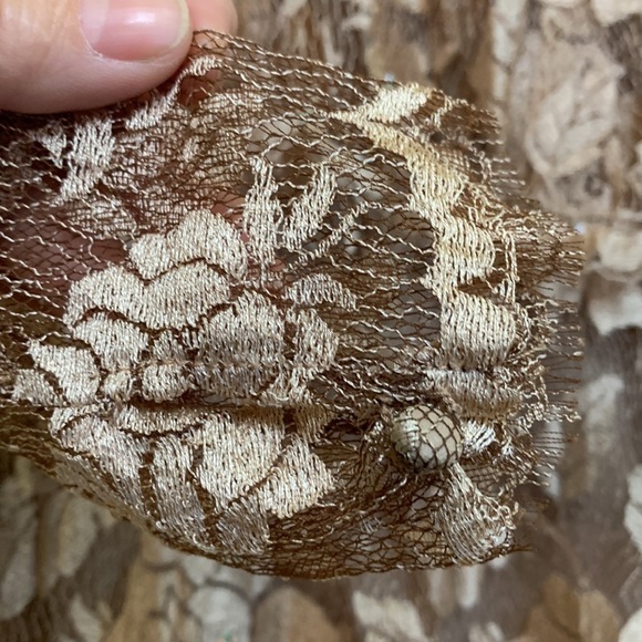 Rina DiMontella | Vintage Sequin French Lace 1920s Style Lace Tiered Dress 14 - Picture 6 of 17